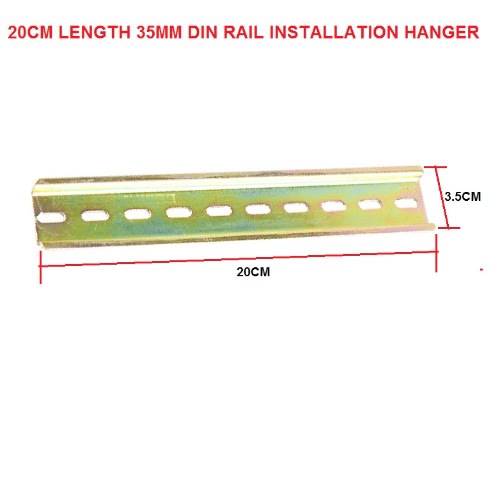 Universal Type 35mm Slotted 20cm Long Din Rail
