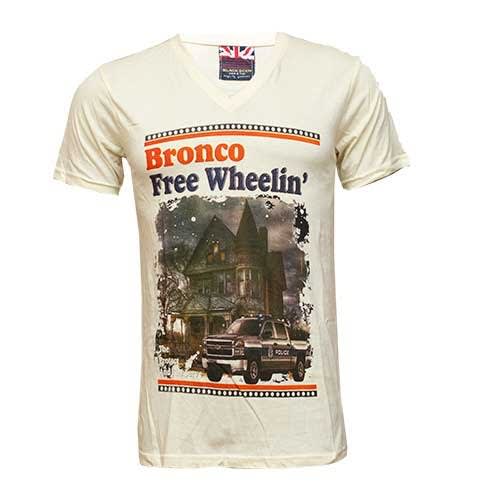 Bronco Free Wheelin Men's T-shirt - Cream