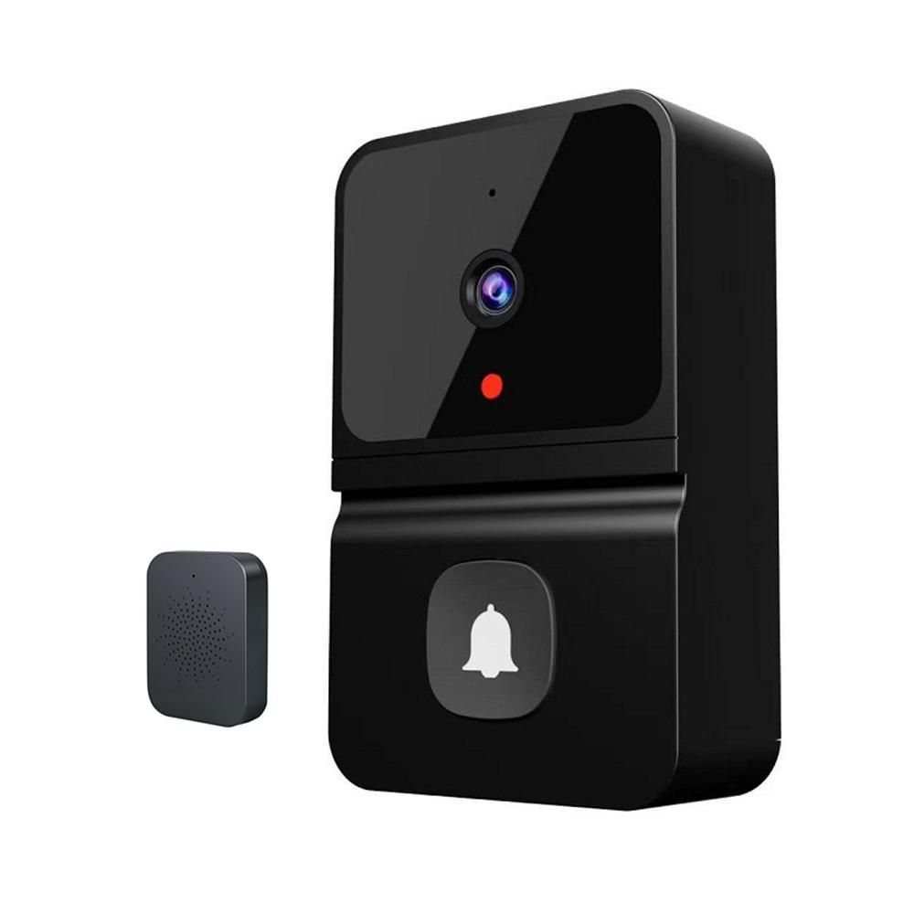 Aoresac Wireless Doorbell Camera with Chime Smart Video Doorbell 480P WiFi Connection IR Night Vision 2-Way Audio Cloud Storage APP Control Built-in Battery