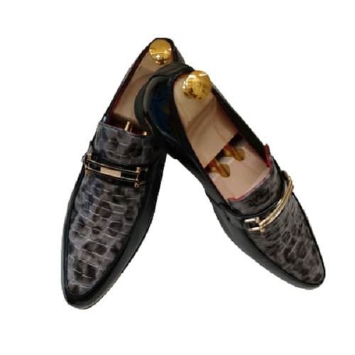 Mens Shoe Unique Office Wedding Corporate Royal Alligator Skin Designer Shoe