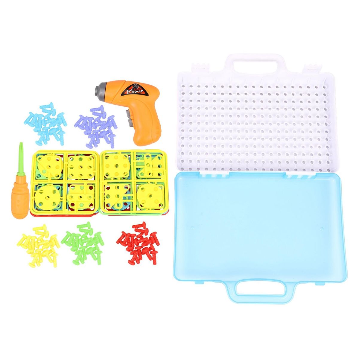 Children Electric Drill Puzzle Toys Disassemble Screw Nut
