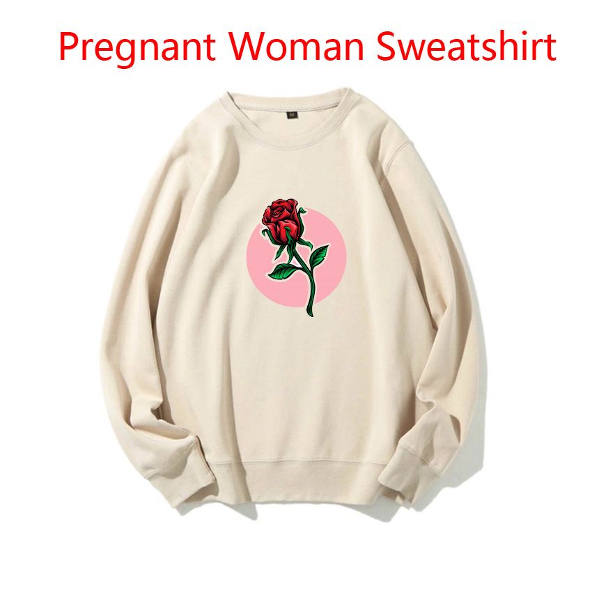 Khaki 1051-Fashion Korean Version Maternity Women Sweaters Love Letter Funny Cute Sweet
