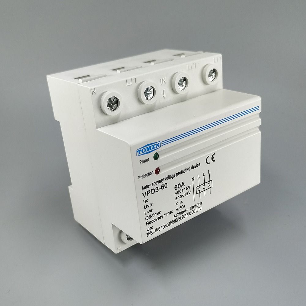Recovery 60A Phase Rail Four 380V~ Automatic Din Three Wire