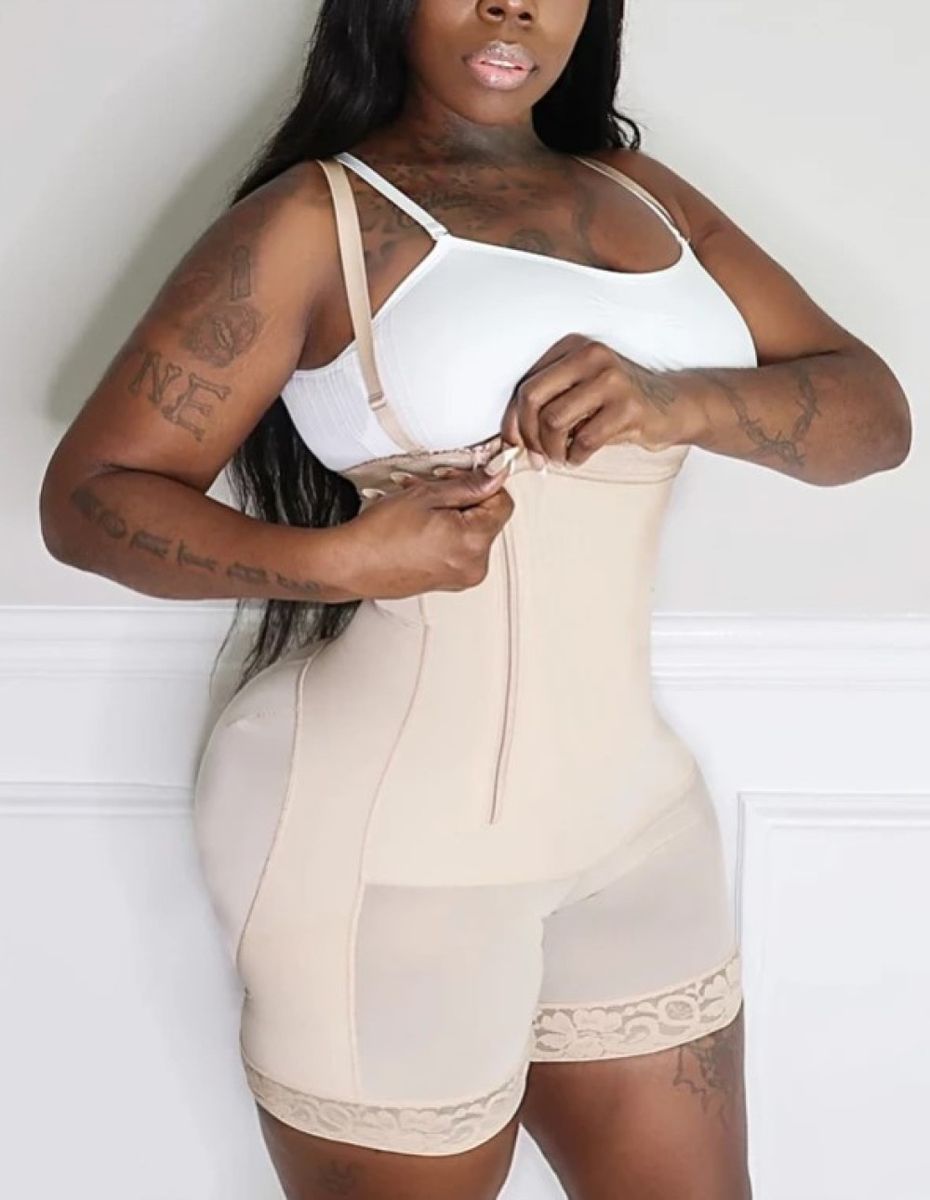 LOLA  SIDE ZIP AND HOOK COMPRESSION FAJA