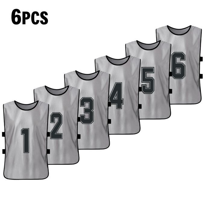 6 PCS Adults Basketball Pinnies Quick Drying Basketball