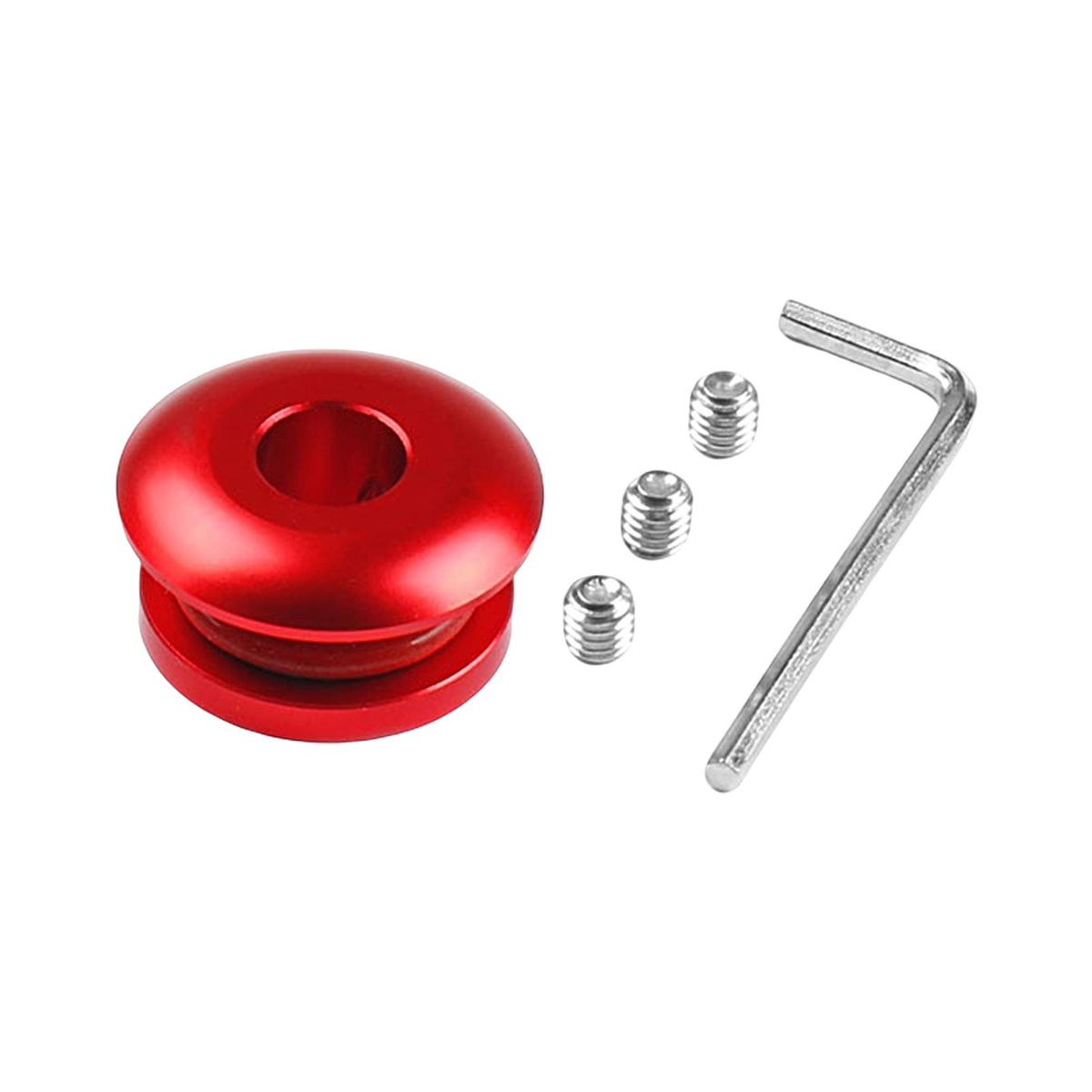 1 Set Shifter Head Retainer Car Metal Gear Knob Limiter Shift Knob Stopper Red