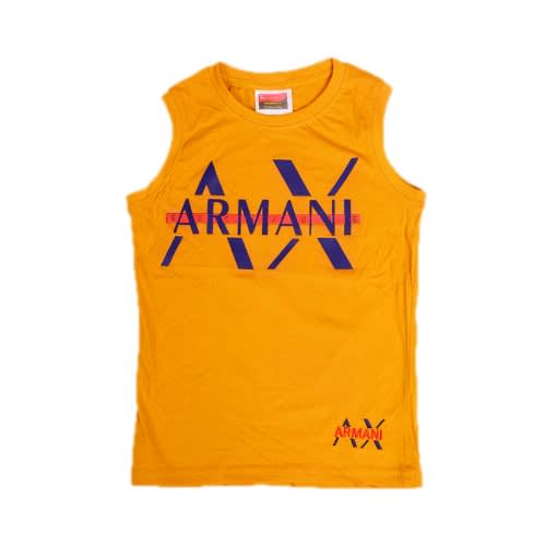Boy's Graphic Muscle Sleeveless Shirt - Gold