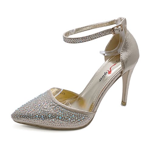 Women's Diamante Slip-on Court Shoes