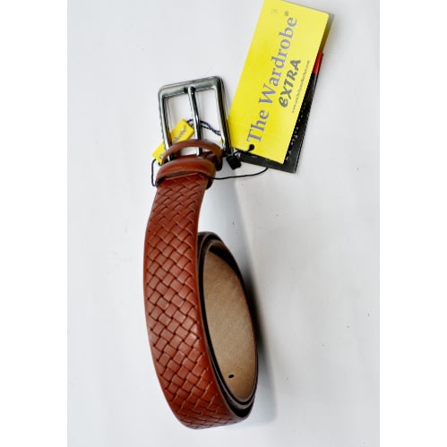 Men Leather Draft Belt- Deep Brown Mb-9630