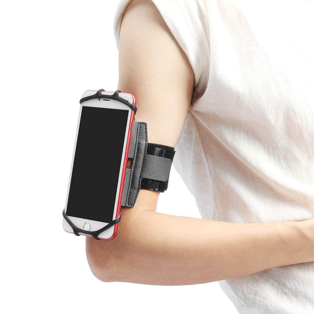 180° Rotation Gym Running Jogging Sport Armband Holder Case For 4-6'' Cell Phone Dian YaHei