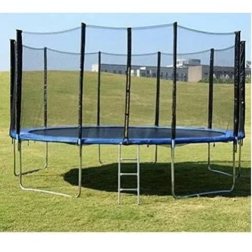 Ladder And Enclosure Trampoline With A Bouncer Strength Power - 16ft