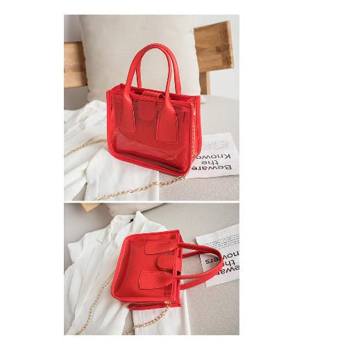 Cute Small 2 In 1 Ladies Shoulder bag - Red