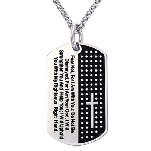 Christian Jewellery For Men With Scripture Pendant