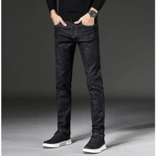 Men Jean Trousers - Black
