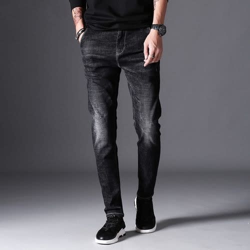 Smart Jean Trouser For Men - Black