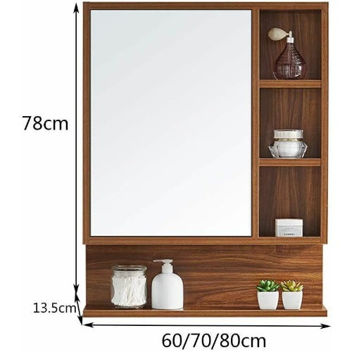 Wall Mounted Dressing Mirror With Storage