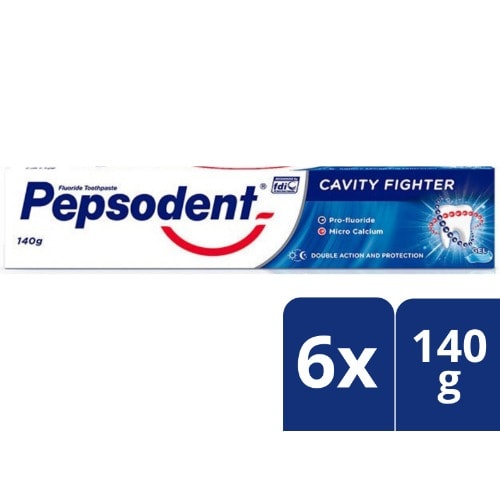 Triple Protection Toothpaste - Cavity Fighter - 140g X6