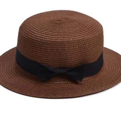 Unisex Straw Hat - Chocolate