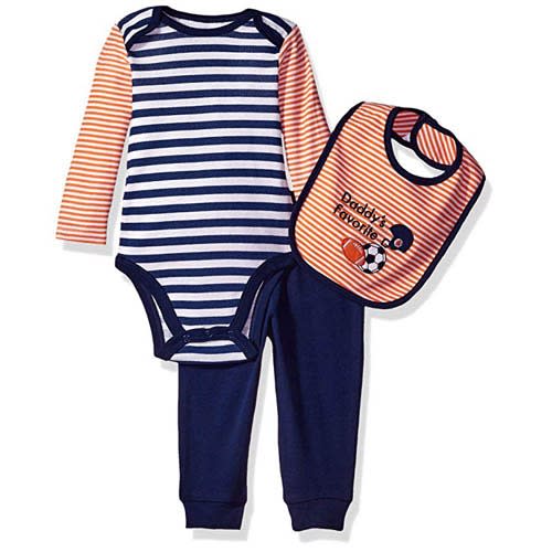 Baby Boys' Bodysuit Pant Set, Navy Multi