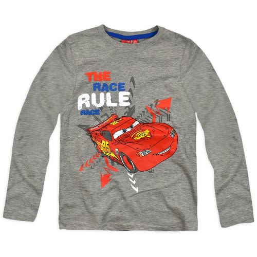 Cars Mcqueen Long Sleeve Tee Grey