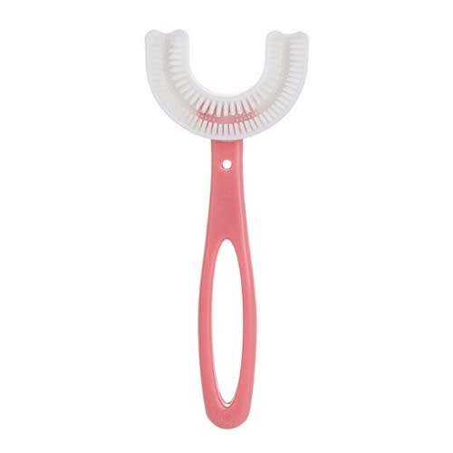 Silicone Children U-shaped Brush 7 -12 Years Pink
