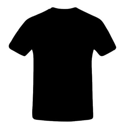 Men's Plain Round Neck T-shirt - Black