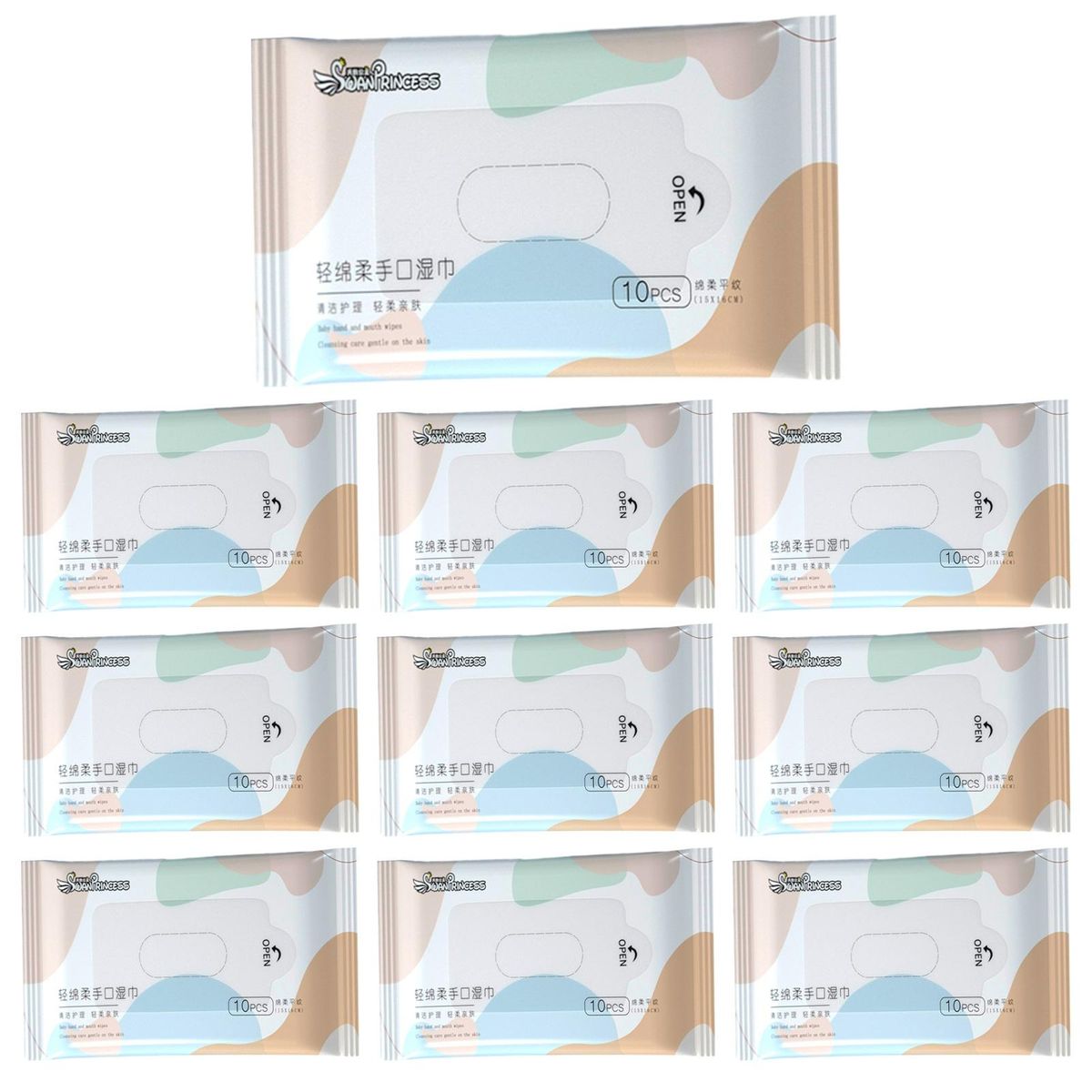 Small Pack of Wet Wipes Tiny Tots Soft Gentle Portable Hand Mouth A