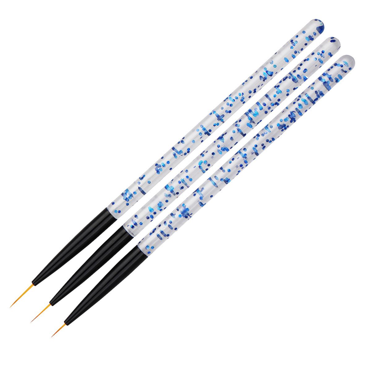 3Pcs Nail Art Liner Brushes Non-deformation-Blue