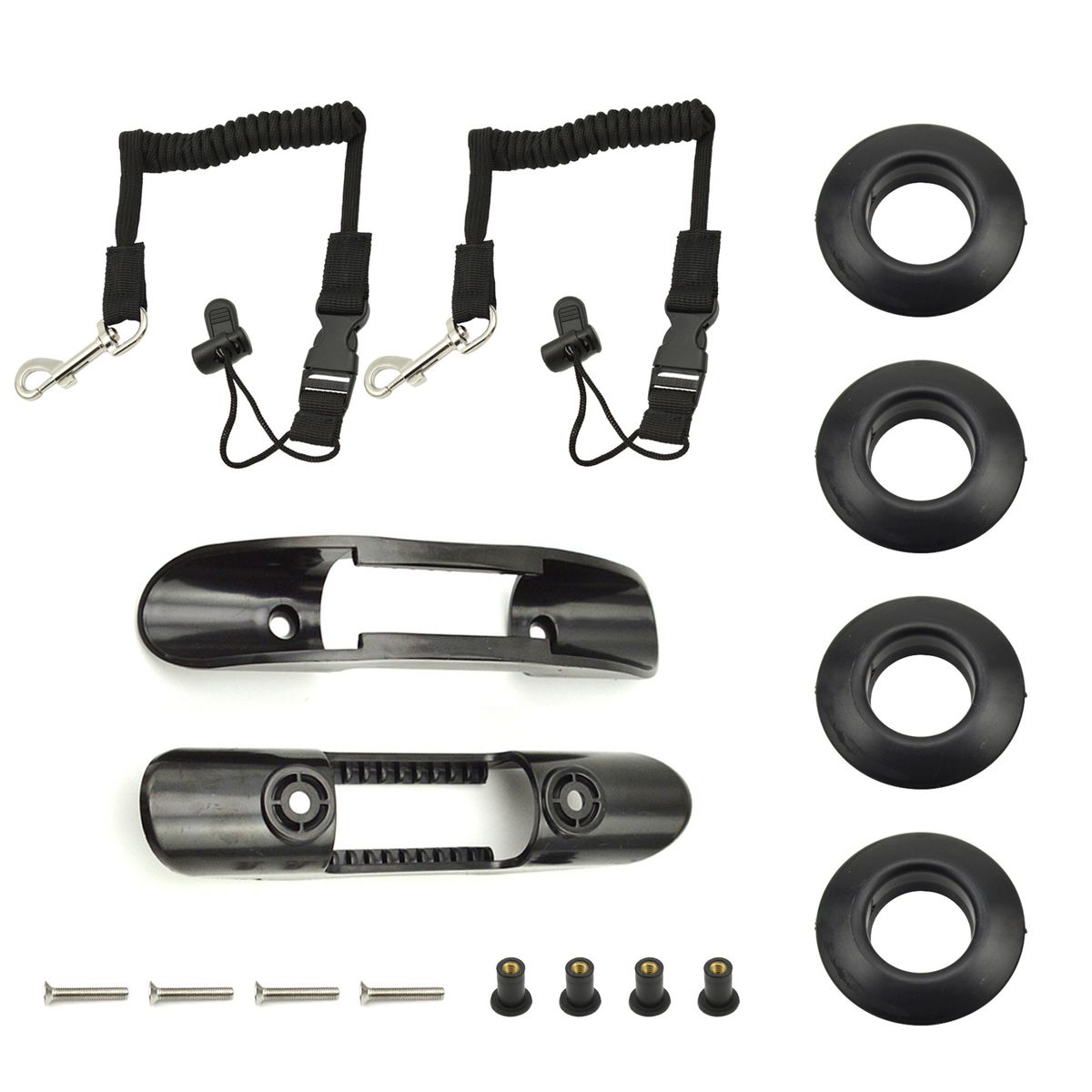 4 PCS Kayak Paddle Holder Clips With Adjustable Kayak Safety