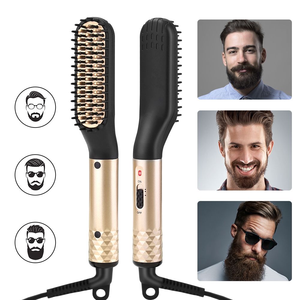 Quick-Hot Hair Straightening Comb Beard Straightener For Men