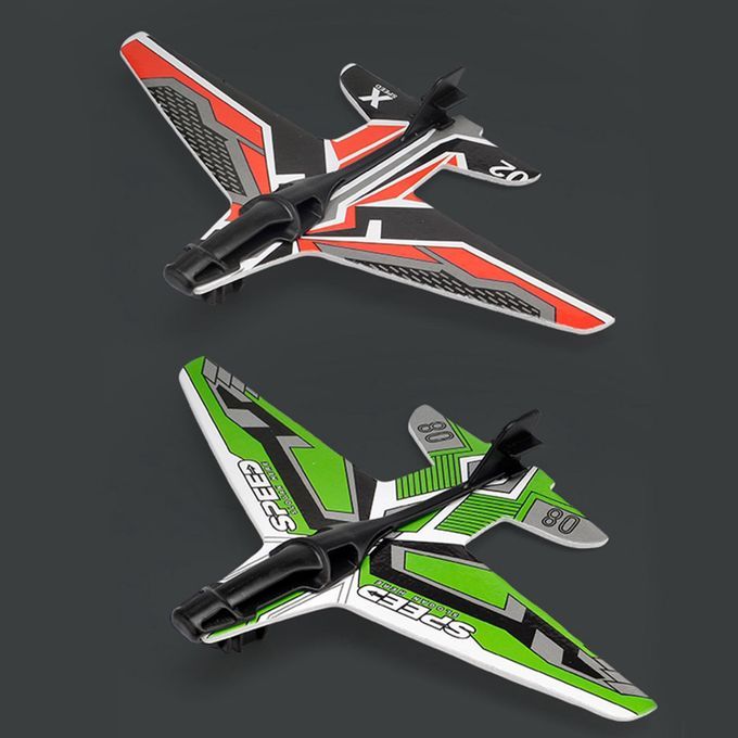 Kids Catapult Airplane Toy Launcher DIY Sling Glider 10 Model Airplane
