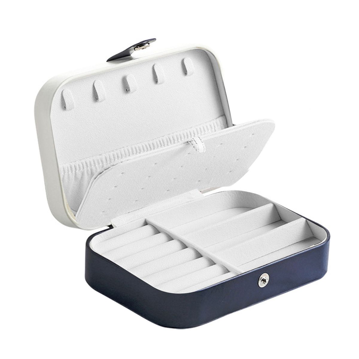 Jewelries Storage Case PU Leather Jewelry Box Organizer For