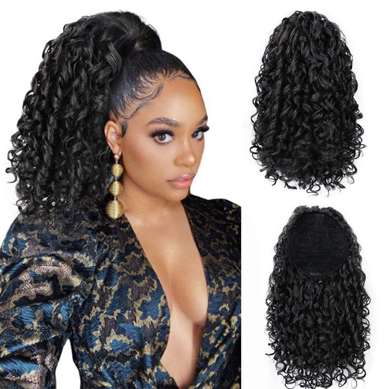 Pissy Curl Ponytail Hair Bun