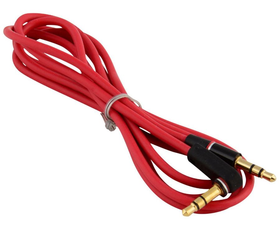 3.5mm Right Angle Male To Male Aux Audio Cable Replacement For Headphones, IPods, IPhones, IPads, Home/Car Stereos And More
