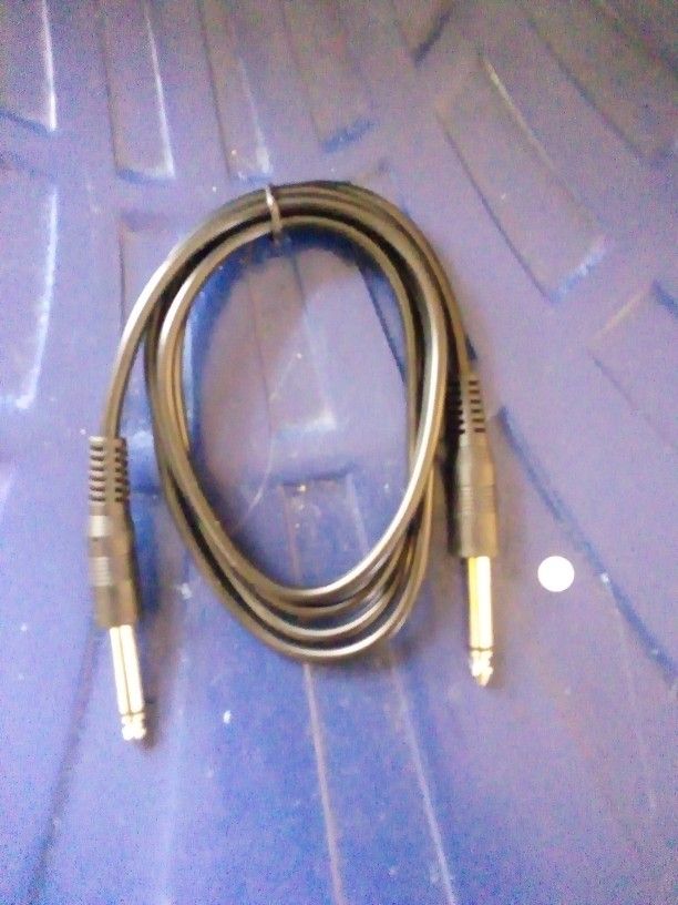 3Pcs 6.5mm Jack Adapter Male To Male Audio Cable 1.5m