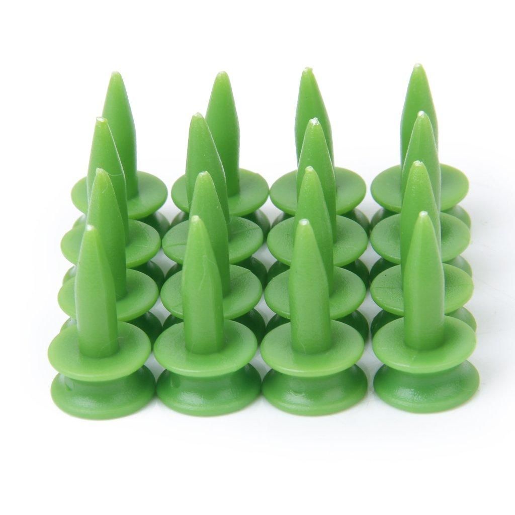100pcs Double-deck Green Golf Tee