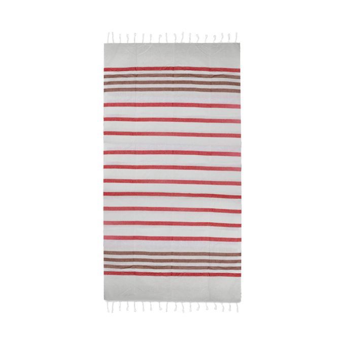 Turkish Cotton Towels Beach Bath Gym Spa Hammam Throw Red Brown