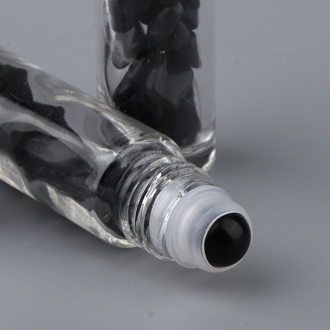 10ml Crystal Glass RollonBottle Natural Crystal Stone Obsidian