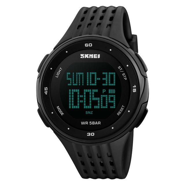 Digital Men Women Wristwatches Outdoor Sport Cycling Watches Fashion PU Band Waterproof Watch