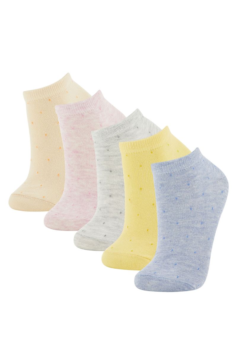 5 Pieces Woman Low Cut Socks - Karma