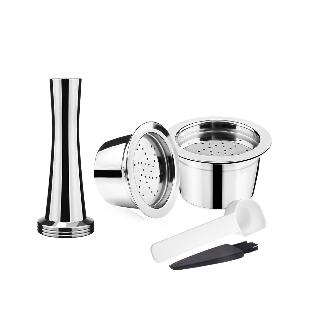 Recafimil Coffee Capsule Reusable For Tchibo Cafissimo & K-fee Twins II Machine Refill Pod Coffee Cup Spoon With Clip