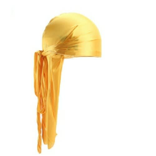 Plain Silk Durag - Yellow