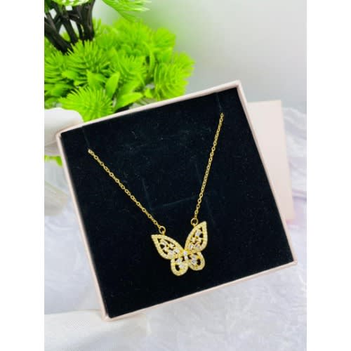 Necklace With Beautiful Butterfly Pendant(20 - 24 inches)