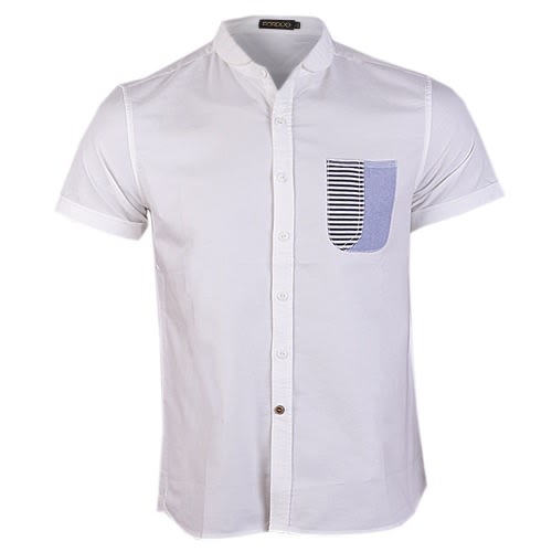 Fitted Shirt With Patterned Chest Pocket