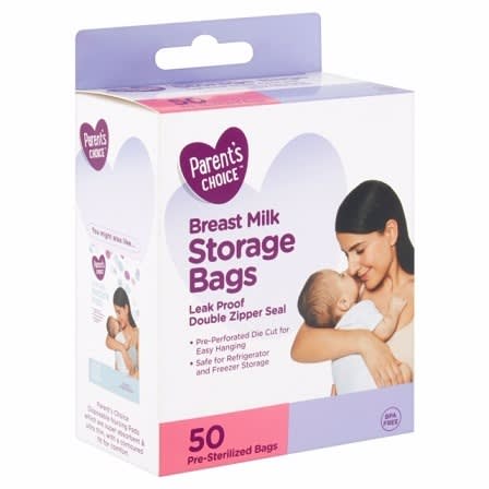 Breastmilk Freezer Storage Bags - 50 Count
