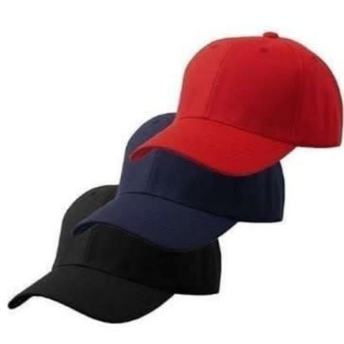 Set of Three Unisex Face Cap - Multicolour