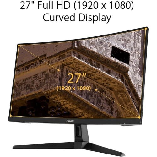 Tuf Gaming Vg27vh1br 27” Curved Monitor, 1080p Full Hd, 165hz (supports 144hz)
