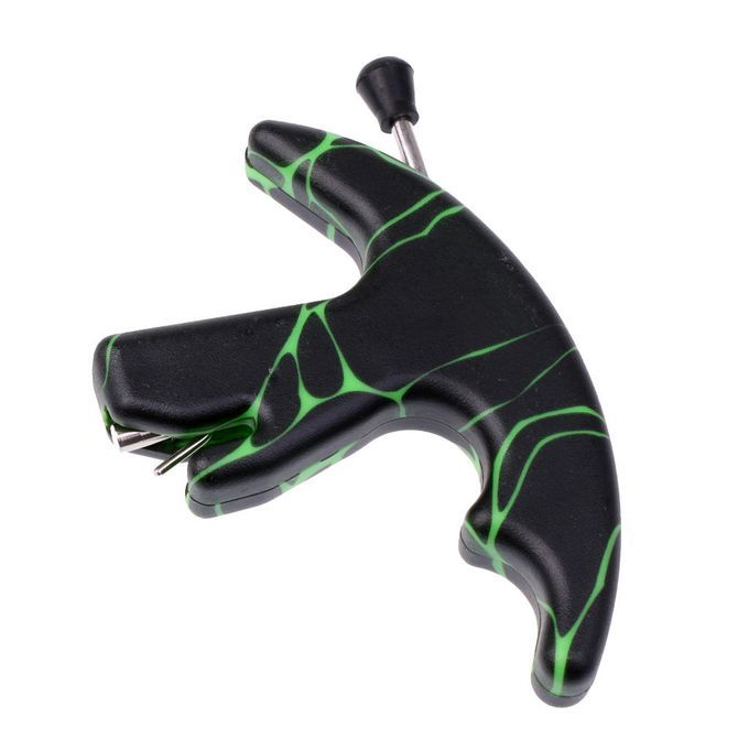 Plastic Compact Thumb Activated Archery Release  For Compound Green