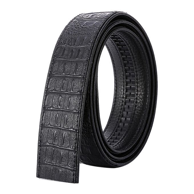 Luxury Men's Automatic Buckle Belt Strap Black Brown Leather Black 2