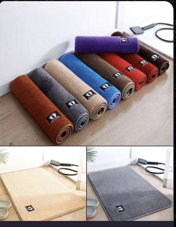 Shaggy New Modern Living Room Brush Center Rug
